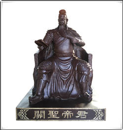 鑄銅關(guān)公坐像